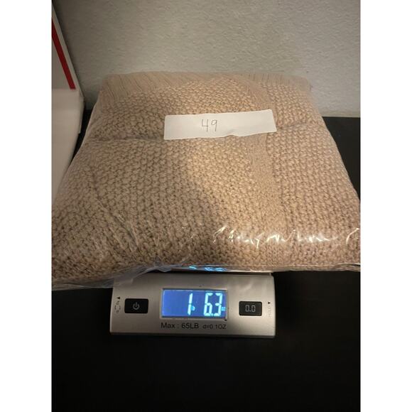 Natural Life Long Duster Cardigan Sweater Womens L XL Tan Knit Cotton Boho - Picture 8 of 8